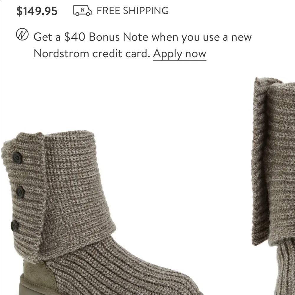 UGG classic Cardy knit boot - 6